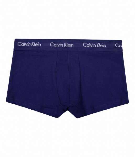 Calvin Klein  Low Rise Trunk 3pk Hydrangea Blue/Stripe/Purple Fuss (K7P)